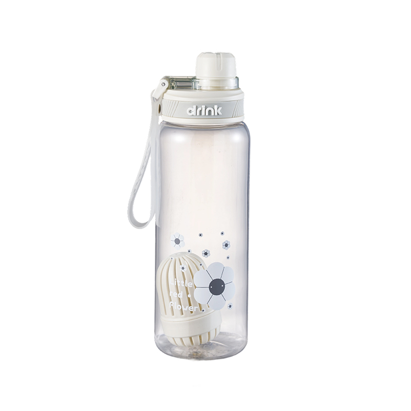 便携式雏菊塑料水瓶，带水果浸泡器